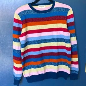 Sugarhill brighton striped sparkly sweater US size 6